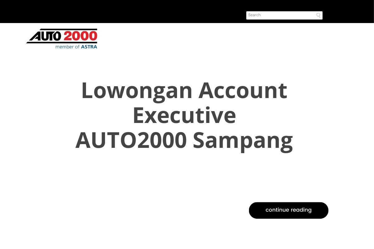 Lowongan Account Executive AUTO2000 Sampang